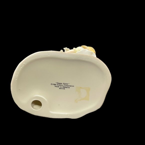 Vintage Enesco "Happy Easter" Bisque Porcelain Figurine, 1989 - Picture 4 of 4